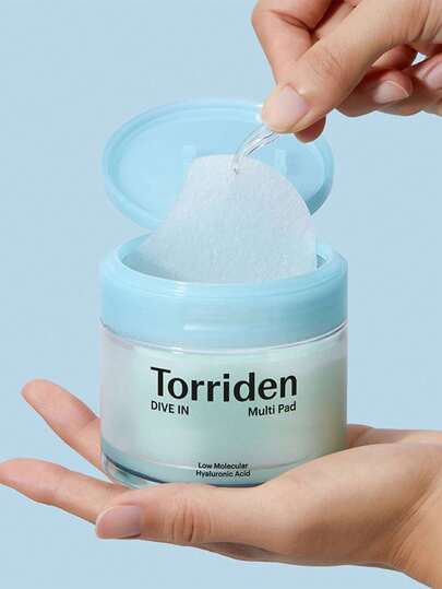 Torriden وسادات القطن الوجه مع حمض الهيالورونيك النباتي 100٪ (80 وسادة)، ترطيب قوي وقفل الرطوبة، تهدئة وإصلاح، تقشير لطيف وتنظيف، يخفف الجفاف بسرعة، مناسب لجميع أنواع البشرة، خاصة البشرة الجافة والحساسة، 160 مل / 5.41 أونصة سائلة، مستحضرات تجميل كورية | ج