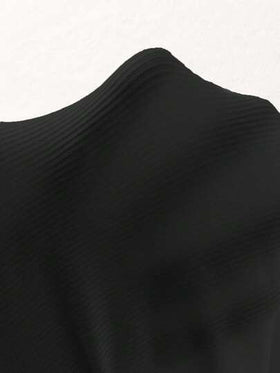 SHEIN قميص ثقيل بياقة وردة بأكمام طويلة ملون باللون البني الكافيه وترقيع على شكل كروشيه للفتاة الصغيرة، بنطلون واسع من قماش أحادي اللون ملائم للخريف مريح وفي طراز رجعي