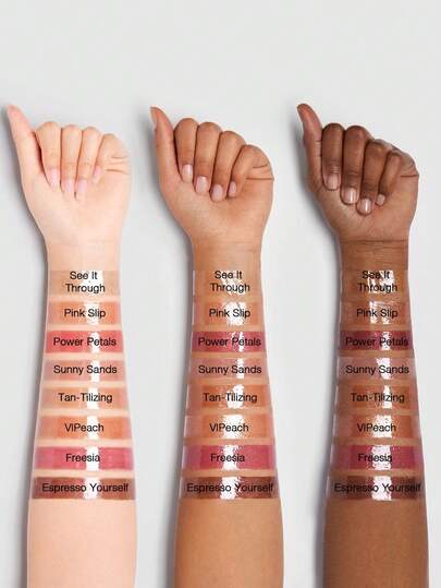 SHEGLAM ملمع شفاه Power Bouquet-ملمع شفاه Power Petals Shiny Tinted Moisturizing Lip Gloss زيت شفاه غير لاصق مرطب بخلاصة زهرة الكرز للعناية بالشفاه ملمع شفاه Rosa روج تنت أرواج علامة تجارية جمال مكياج ميكب مستحضرات تجميل للنساء الفتيات مثالي لفصل الشتاء ا