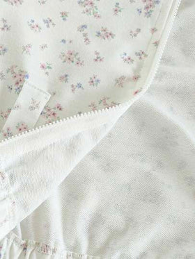 SHEIN مجموعة بنطلون وجاكيت مطبوع بالأزهار للبنات الرضع، ملابس رياضية خارجية كاجوال، خريف/شتاء، قطعتان