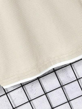 SHEIN قميص كاجوال مصنوع من قماش الفافل مناسب للأولاد المراهقين، مناسب للاستخدام اليومي في فصلي الربيع والخريف