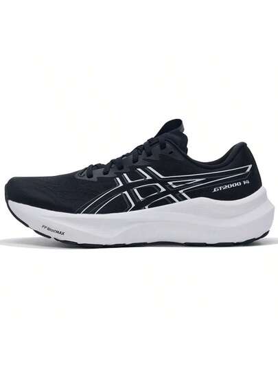 Asics حذاء جري GT-2000 14، شبكة تنفس، مريح، خفيف الوزن، ماص للصدمات، ارتداد، ناعم، للرجال، الجري لمسافات طويلة على الطرق، كاجوال 1011C056-001