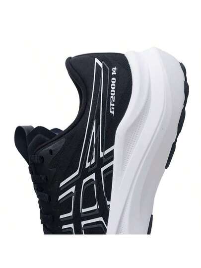 Asics حذاء جري GT-2000 14، شبكة تنفس، مريح، خفيف الوزن، ماص للصدمات، ارتداد، ناعم، للرجال، الجري لمسافات طويلة على الطرق، كاجوال 1011C056-001