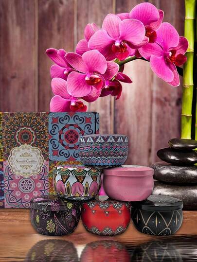 مجموعة شموع معطرة، تأتي مع صندوق هدايا ملون، مجموعة متنوعة من تركيبات العطور، رائحة لطيفة وغنية، خالية من الدخان، وقت احتراق طويل - هدية عيد الميلاد المثالية للعائلة والأصدقاء، كما أنها مناسبة لشموع عيد الميلاد وشموع العطلات وشموع العطور المنزلية وهدايا ا