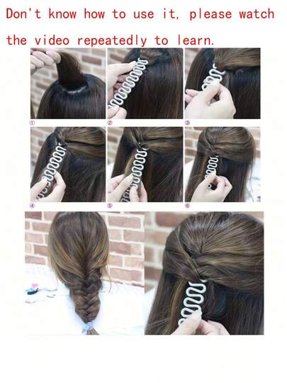 أداة سهلة الضفيرة والعمل حزمة شعر للفتيات لإنشاء تسريحات شعر جميلة