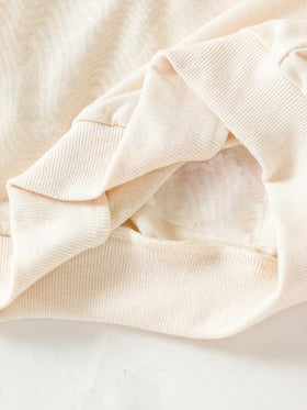 Elladie kids قميص ثقيل كم طويل بطبعة حرف الكرز مع تنورة منقوشة مكسرة، طقم ملابس كاجوال وحلو بسيط للربيع/الخريف، مناسب للفتيات الصغيرات