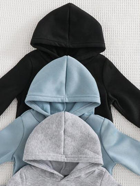 SHEIN 6 قطعة/مجموعة بدلة رياضية كاجوال لطيفة للأطفال الصبيان/البنات، هوديي مطبوع بحرف وبنطلون جوجر، ملابس أطفال مشتركة للجنسين للخريف/الشتاء