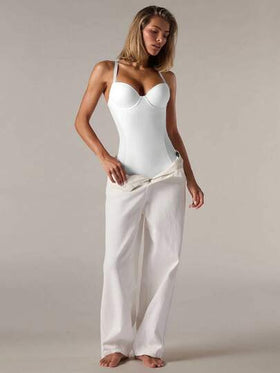 SHEIN BAE قطعة واحدة شد وتشكيل الخصر للنساء (مع عظام الفقرات)