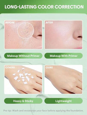 SHEGLAM Even Better برايمر مصحح للون-Green علامة تجارية جمال مكياج ميكب مستحضرات تجميل للنساء الفتيات مثالي لفصل الشتاء الربيع مثالي ل- Y2K أزياء أنيقة رمضان هدية حفلة جاهز أفضل لون