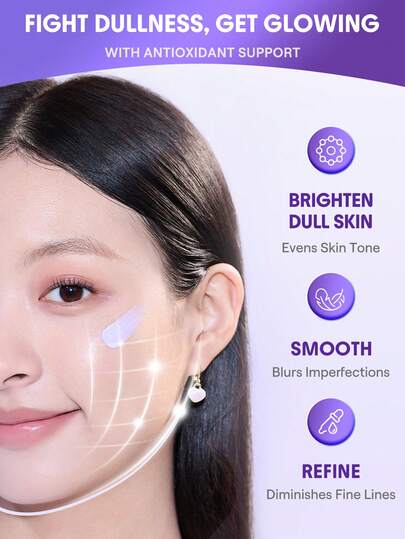 SHEGLAM Even Better برايمر مصحح للون-Purple علامة تجارية جمال مكياج ميكب مستحضرات تجميل للنساء الفتيات مثالي لفصل الشتاء الربيع مثالي ل- Y2K أزياء أنيقة رمضان هدية حفلة جاهز أفضل لون