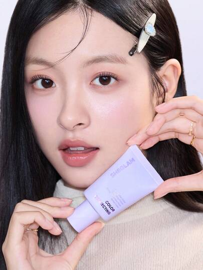 SHEGLAM Even Better برايمر مصحح للون-Purple علامة تجارية جمال مكياج ميكب مستحضرات تجميل للنساء الفتيات مثالي لفصل الشتاء الربيع مثالي ل- Y2K أزياء أنيقة رمضان هدية حفلة جاهز أفضل لون