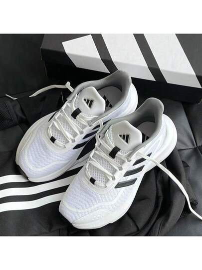 Adidas أحذية أديداس رجالية، مناسبة لجميع الفصول، أحذية رياضية، أحذية جري رجالية، تصميم جديد، شبكة سميكة، خفيفة الوزن، أحذية كاجوال ماصة للصدمات.