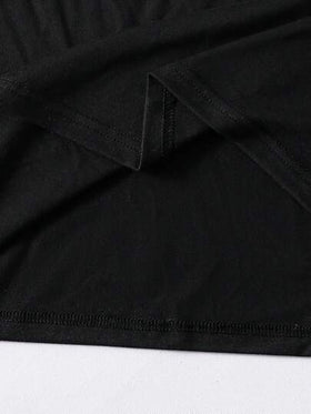 SHEIN قميص بولو كاجوال بأكمام طويلة وطيات ذو ألوان متباينة للمراهقين