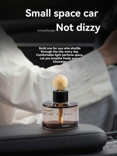 زجاجة موزع العطر الأسطواني قطعة واحدة، زجاجة عطر السيارة بدون لهب، موزع زيوت عطرية لديكور المنزل، علاج العطور المنزلية، منعش المنزل