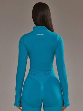 Musera Sport جاكيت مع سحاب وذيل مغمور، قطعة علوية منسقة للملابس الرياضية للبادل والتمارين الرياضية والجيم والتمرين واليوغا والبيلاتس واللياقة البدنية للاستخدام اليومي العادي