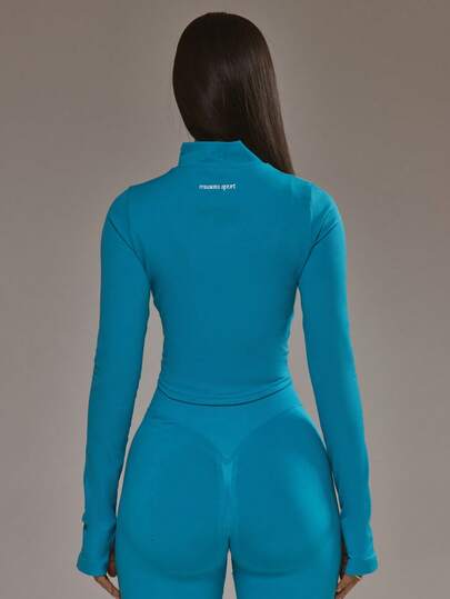 Musera Sport جاكيت مع سحاب وذيل مغمور، قطعة علوية منسقة للملابس الرياضية للبادل والتمارين الرياضية والجيم والتمرين واليوغا والبيلاتس واللياقة البدنية للاستخدام اليومي العادي
