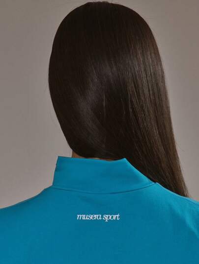 Musera Sport جاكيت مع سحاب وذيل مغمور، قطعة علوية منسقة للملابس الرياضية للبادل والتمارين الرياضية والجيم والتمرين واليوغا والبيلاتس واللياقة البدنية للاستخدام اليومي العادي