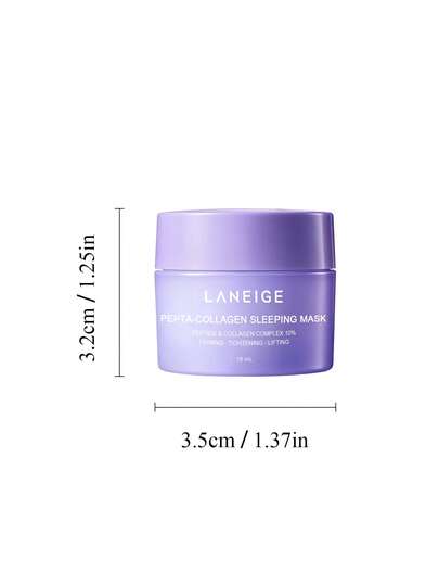 Laneige قناع نوم بيبتا-كولاجين - رفع وشد وتنشيط، حجم السفر - 15مل/0.5أونصة.