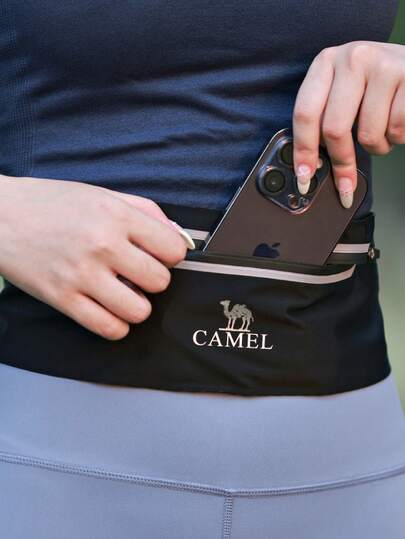 CAMEL CROWN حقيبة خصر رياضية يمكن ارتداؤها من الجنسين، حقيبة هاتف للركض، حزام خفيف متعدد الوظائف، معدات اللياقة البدنية