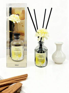 مجموعة موزع العطور العطرية بدون لهب 50 مل، زيوت أساسية مع أزهار مجففة، مناسبة للغرفة المعيشية والنوم والحمام والمكتب والفندق، إزالة رائحة الحمام، مناسبة لجميع المواسم، خيار مثالي لديكور المنزل، هدايا عيد الحب | هدايا عيد الميلاد