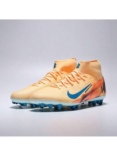 Nike بوت كرة قدم رجالي ZM SUPERFLY 10 ACADEMY KM AG، عالي الكاحل FQ8335-801