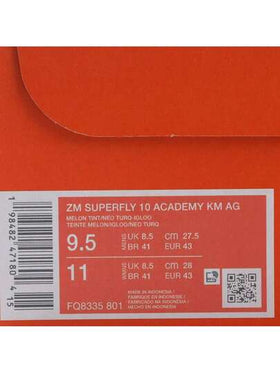 Nike بوت كرة قدم رجالي ZM SUPERFLY 10 ACADEMY KM AG، عالي الكاحل FQ8335-801