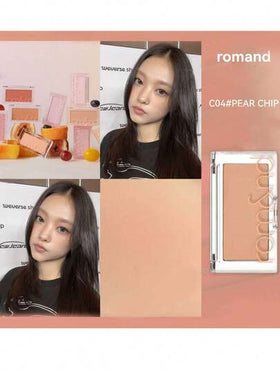 Rom&nd رومان BETTER THAN CHEEK C04 لون الكمثرى، بلاشر مسحوق مخملي مطفي ينصهر في البشرة، له تأثير تدرج لوني، لهجة دافئة تضيء البشرة، مضبط للزيوت، مناسب للبشرة الجافة، إشراق سريع في 5 ثوان، يضيء منطقة العين، غلاف خارجي مزخرف بتدرج لوني، دليل شدة اللون، مستح
