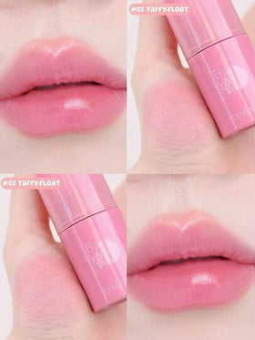 Rom&nd رومند BARE MOOL TINT 02 TAFFY FLOAT، أحمر شفاه لامع، لون حيوي، طويل الأمد، MLBB (شفتي ولكن أفضل) | ملمس خفيف | صبغة شفاه مرطبة وطويلة الأمد | أداء لوني عالي، لامع، نباتي، مكياج كوري، 4.5 جرام (0.16 أونصة)، هدية