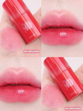 Rom&nd رومند BARE MOOL TINT #05 لون التفاح، أحمر شفاه لامع، لون حيوي، طويل الأمد، MLBB (شفتي ولكن أفضل) | ملمس خفيف | صبغة شفاه مرطبة طويلة الأمد | أداء لوني عالي، لامع، نباتي، مكياج كوري، 4.5 جرام (0.16 أونصة)، هدية