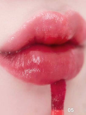 Rom&nd رومند BARE MOOL TINT #05 لون التفاح، أحمر شفاه لامع، لون حيوي، طويل الأمد، MLBB (شفتي ولكن أفضل) | ملمس خفيف | صبغة شفاه مرطبة طويلة الأمد | أداء لوني عالي، لامع، نباتي، مكياج كوري، 4.5 جرام (0.16 أونصة)، هدية