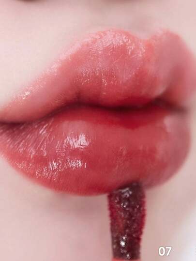 Rom&nd رومند BARE MOOL TINT #07 CHILLI RUSH، أحمر شفاه لامع، لون حيوي، طويل الأمد، MLBB (شفتي ولكن أفضل)، ملمس خفيف، بلسم شفاه طويل الأمد، تغطية لونية عالية، لامع، نباتي، مكياج كوري، 4.5 جرام (0.16 أونصة)، هدية