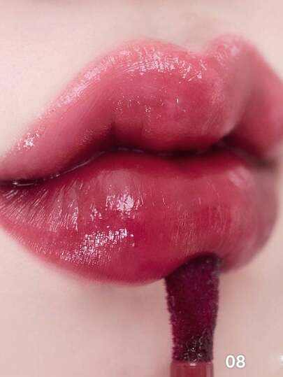Rom&nd رومند BARE MOOL TINT #08 أحمر داكن، أحمر شفاه لامع، لون حيوي، طويل الأمد، MLBB (شفتي ولكن أفضل)، خفيف الوزن، مرطب وطويل الأمد، أداء لوني عالي، لامع، نباتي، جمال كوري، مستحضرات تجميل كورية، 4.5 جرام (0.16 أونصة)، هدية