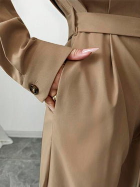 Chiquease جمبسوت كاجوال للنساء بتصميم منسدل، بأكمام طويلة فضفاضة، مناسبة للخريف/الشتاء، للارتداء اليومي، للذهاب إلى العمل، عصرية