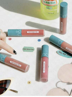 Rom&nd رومند ZERO VELVET TINT 22 GRAIN NUDE | أحمر شفاه مطفي | لون دائم | ملمس خفيف | تغطية لونية عالية | أحمر شفاه غير مجفف | مكياج كوري | 5.5 جرام / 0.194 أونصة