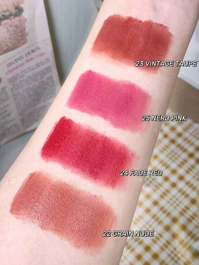 Rom&nd رومند ZERO VELVET TINT 22 GRAIN NUDE | أحمر شفاه مطفي | لون دائم | ملمس خفيف | تغطية لونية عالية | أحمر شفاه غير مجفف | مكياج كوري | 5.5 جرام / 0.194 أونصة