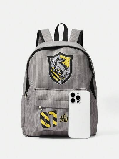 HARRY POTTER X SHEIN حقيبة ظهر بنمط كرتوني، متعددة الوظائف، خفيفة الوزن، محمولة، سعة كبيرة، مناسبة للطالبات الجامعيات، الجامعات، المدارس المتوسطة والثانوية، الأنشطة الخارجية، السفر، المدارس الابتدائية، المبتدئين، المكاتب، هدايا عيد الحب