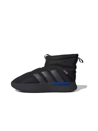 Adidas أديداس أديبوف دافئة، متينة، مانعة للانزلاق، بوت ثلج قصيرة مريحة، يناسب الجنسين، أسود