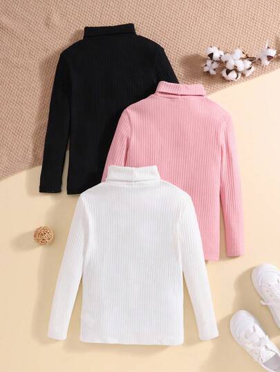 SHEIN قميص كاجوال مريح بياقة عالية بنمط قلب للفتيات المراهقات، اشتر 1 واحصل على 2
