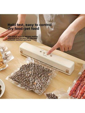 Kitchen mommy جهاز تفريغ الهواء الآلي المحمول، حفظ الأطعمة في المطبخ، أكياس تفريغ الهواء، مناسب للأطعمة الجافة والرطبة، إغلاق أكياس الوجبات الخفيفة في المنزل، جهاز تفريغ الهواء لاسلكي، للاستخدام في التخييم/النزهات الخارجية، أجهزة المطبخ