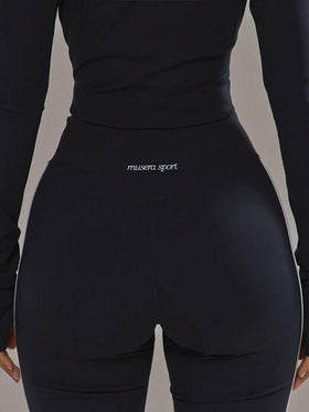 Musera Sport سروال يوجا مطابق مع شريط جانبي، قاعدة ملابس رياضية للبادل والتمارين والصالة الرياضية والياقة البدنية للاستخدام اليومي والرسمي