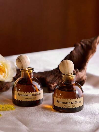 Cirelle 1 قطعة زيت أساسي عطري بدون لهب، زينة عطرية للسيارة، جهاز نشر العطور للداخل، معطر للحمام، عطر للفنادق، وجهاز نشر العطور بكرة من الخيزران