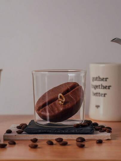 شمعة بشكل حبة القهوة، شمعة ديكور ذات رائحة فريدة، شمعة بعطر القهوة، مناسبة كهدية عيد الحب