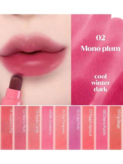 ETUDE غلوس الشفاه العزيز 02 أحادي البرقوق، غلوس شفاه مرطب وطويل الأمد، قلم تحديد شفاه ذو تغطية لونية عالية، سهل الاستخدام بطرف دقيق، نهاية مطفأة ناعمة، لا يترك بقع، تأثير لون ساتان، صيغة نباتية، مستحضرات تجميل كورية، 3.5 جم / 0.12 أونصة