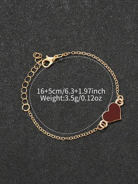 مجموعة ساعتين للنساء من السيليكون بعقارب مربعة وساعة يد كوارتز أنيقة + سوار على شكل قلب، بدون علبة ساعة