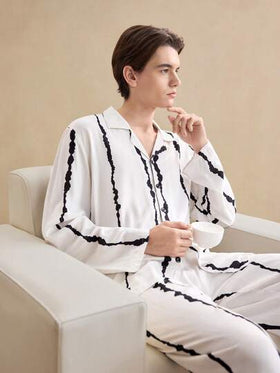 EverLounge بدلة رجالية للراحة من طراز القديم للخريف والشتاء، بيجامة للرجال، ملابس كاجوال واسعة للخروج من طراز رجعي للخريف