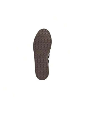 Adidas حذاء رياضي منخفض من أديداس Vl Court Classic متعدد الاستخدامات، مريح، ذو نعل رفيع، مقاوم للانزلاق، ومتين، مناسب للجنسين، باللونين الأبيض والأسود.