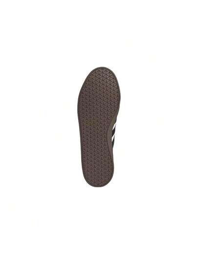 Adidas حذاء رياضي منخفض من أديداس Vl Court Classic متعدد الاستخدامات، مريح، ذو نعل رفيع، مقاوم للانزلاق، ومتين، مناسب للجنسين، باللونين الأبيض والأسود.