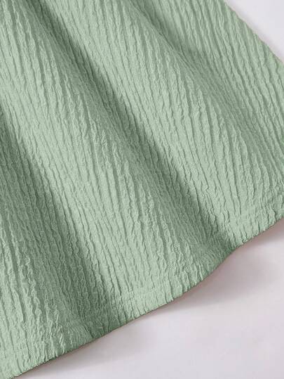 SHEIN فستان محبوك مناسب للمراهقات، ذو رقبة على شكل حرف V وأزرار معدنية للزينة، أكمام طويلة، مناسب للحفلات والأنشطة الخارجية في فصلي الخريف والشتاء