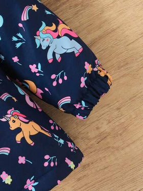 Elladie kids جاكيت رياح صغيرة مطبوعة بتصميم جميل، جاكيت مقواة بطبقة داخلية مبطنة ، سحاب في الخريف/الشتاء