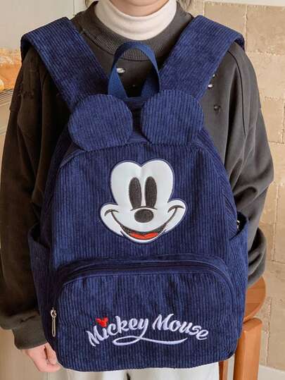 Disney حقيبة ظهر أطفال ميكي وميني، حقيبة ظهر بطراز الشارع الأنيق، حقيبة طالب كرتونية، حقيبة تخزين متعددة الوظائف، حقيبة سفر، حقيبة هدايا عيد الميلاد، حقيبة تسوق وحفلات